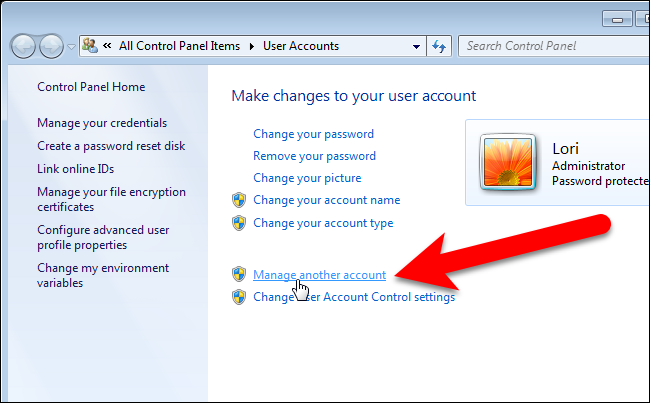 Delete Account Unknown Profiles Windows 7